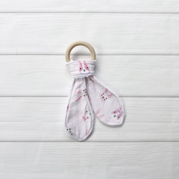 Bunny Ears Teether - Pink Bunnies