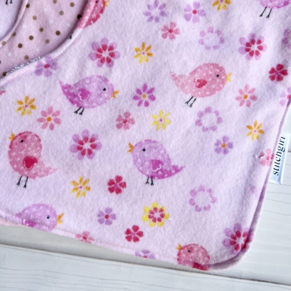 3 Shoulder Burp Towels - Birdies - Image 3